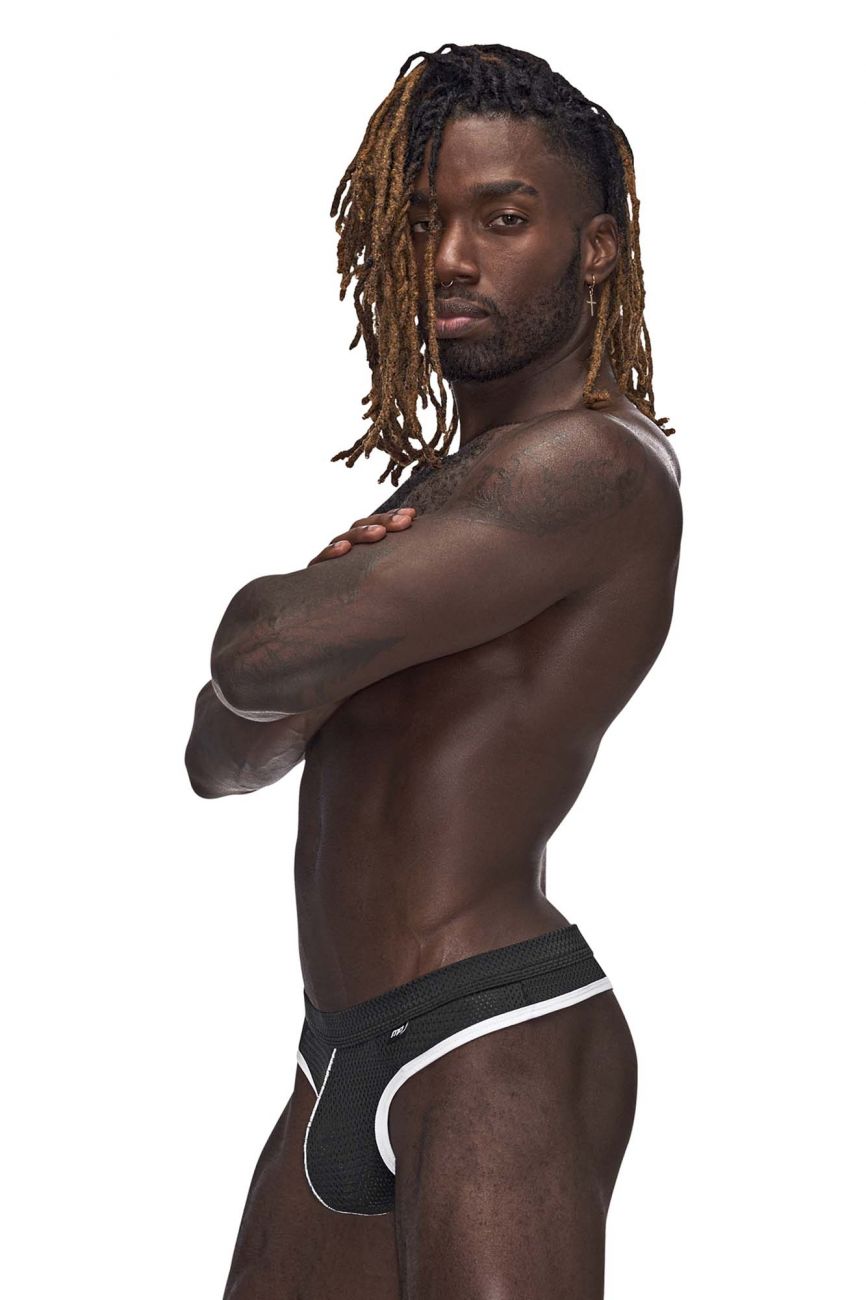 Male Power 443-273 Sport Mesh Thong Black