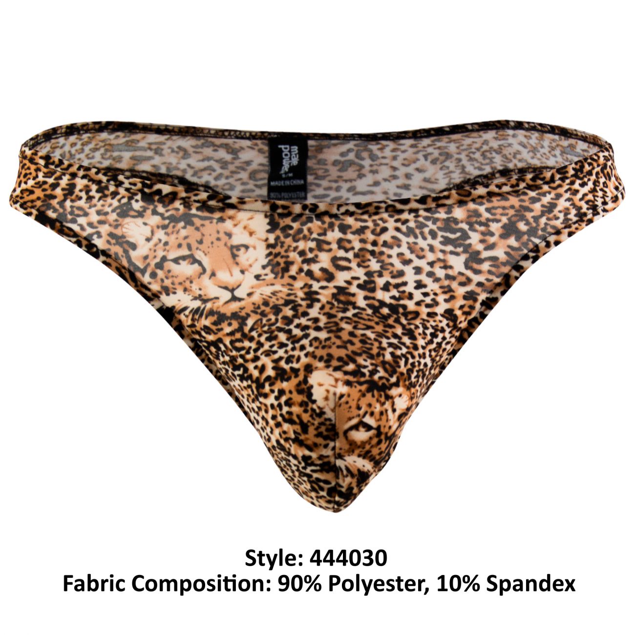 Male Power 444030 Animal Wonder Mens Thong Leopard