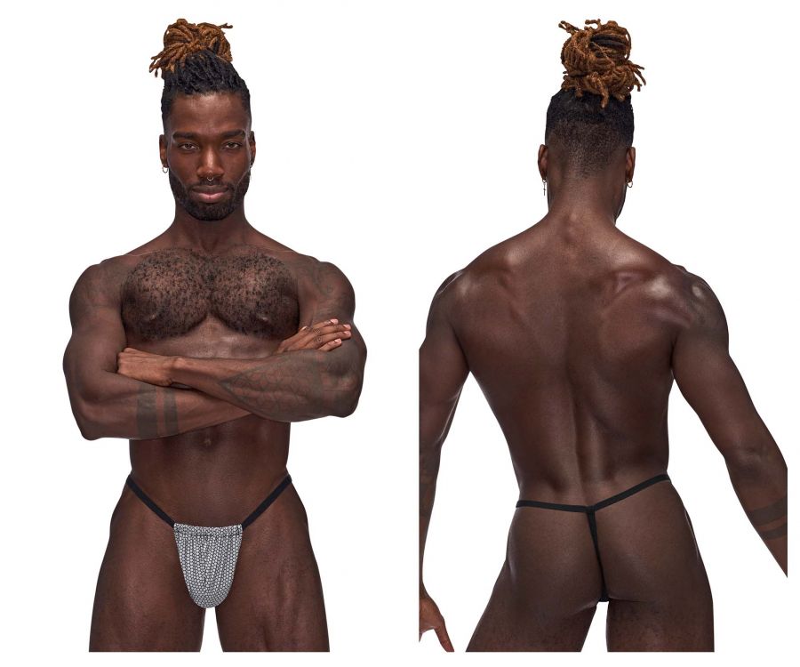 Male Power 450-269 Sexagon Posing Strap Gray