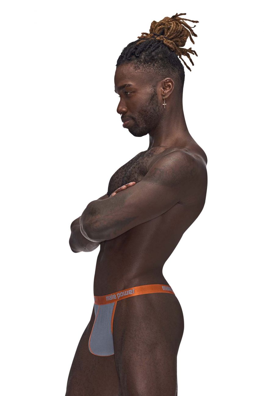 Male Power 452-270 Casanova Uplift Micro Thong Gray