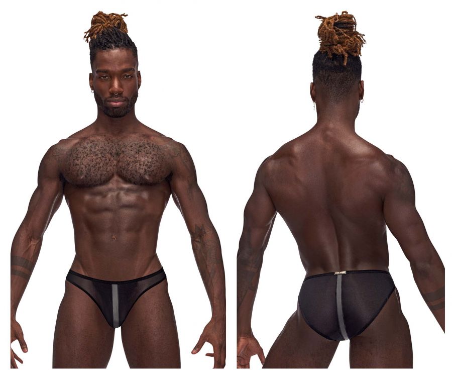 Male Power 480-271 Landing Strip Bikini Brief Black