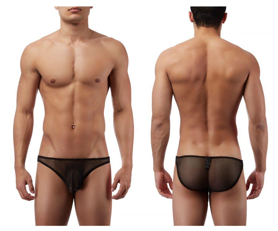 Male Power 49111C Stretch Net Wonder Bikini Black