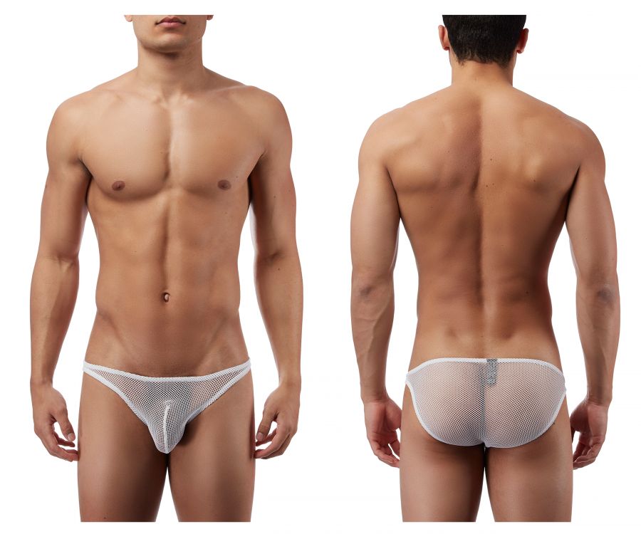Male Power 49111C Stretch Net Wonder Bikini White