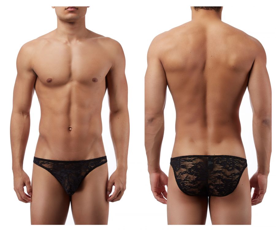 JCSTK - Male Power 491162 Stretch Lace Wonder Bikini Black