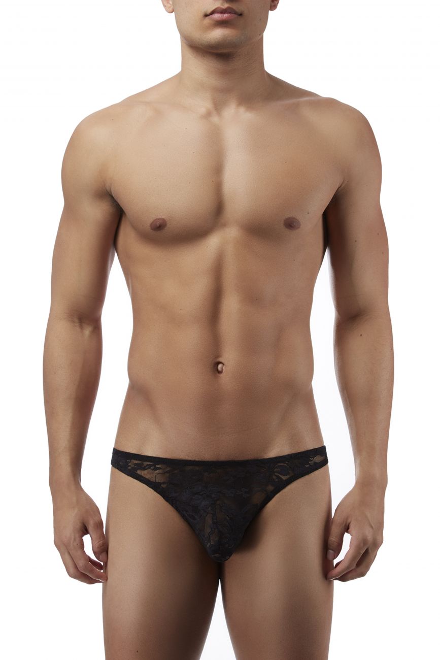 JCSTK - Male Power 491162 Stretch Lace Wonder Bikini Black