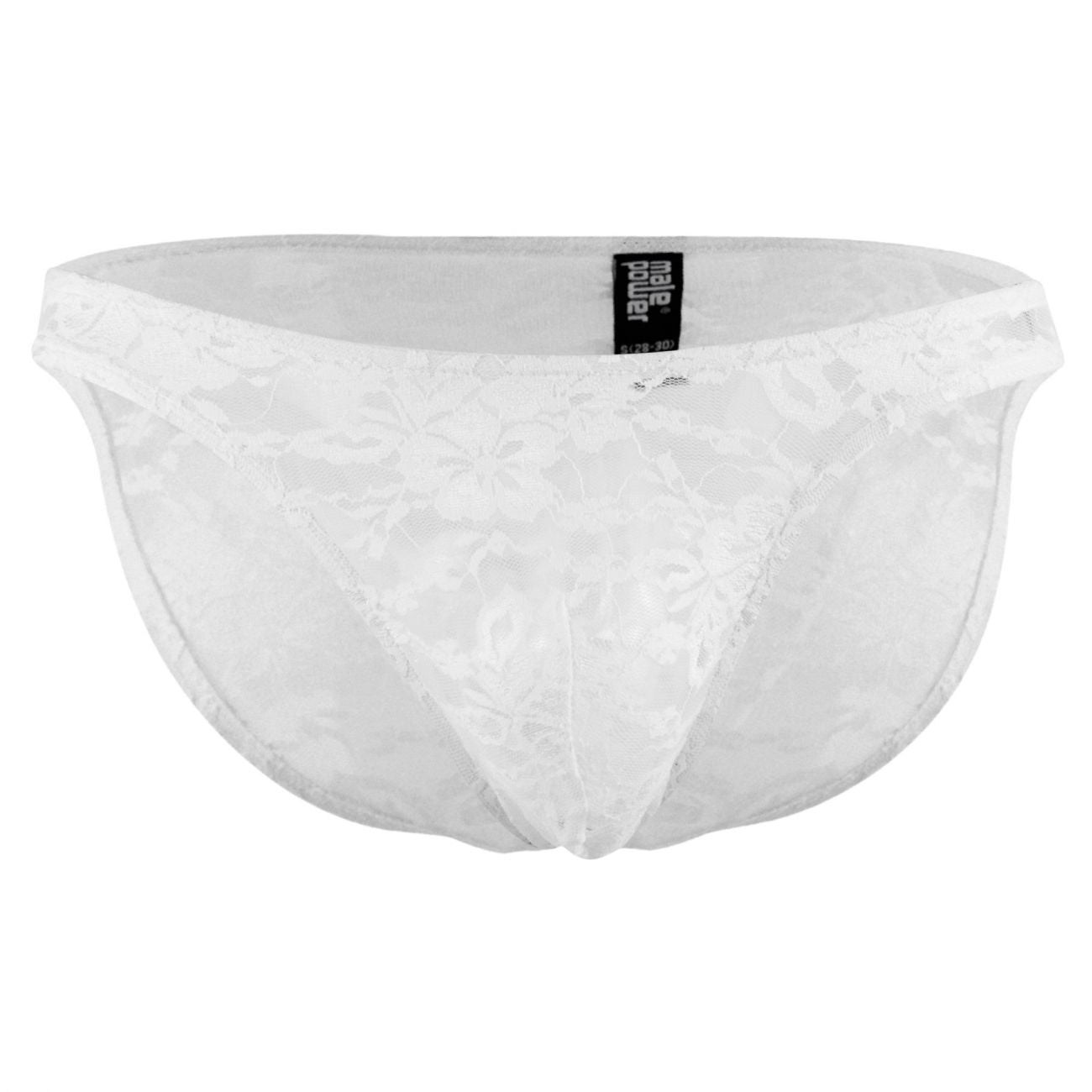 Male Power 491162 Stretch Lace Wonder Bikini White