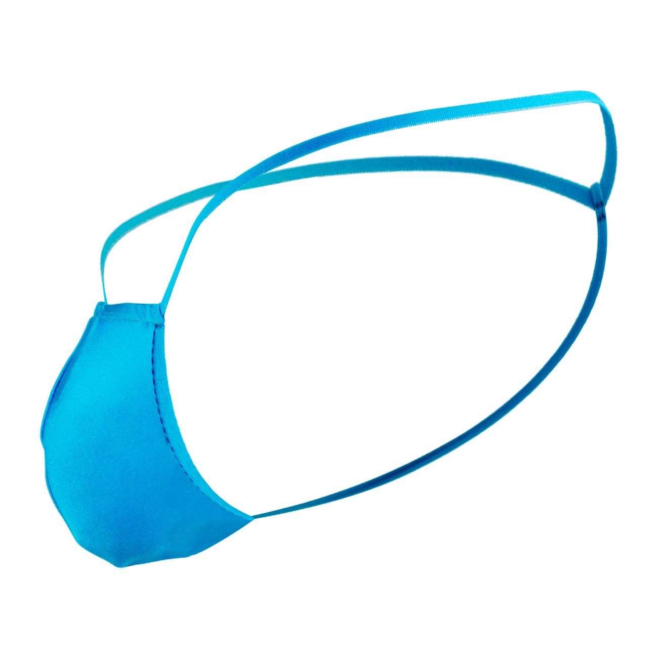 Male Power PAK870 Euro Male Spandex Pouch G String Blue