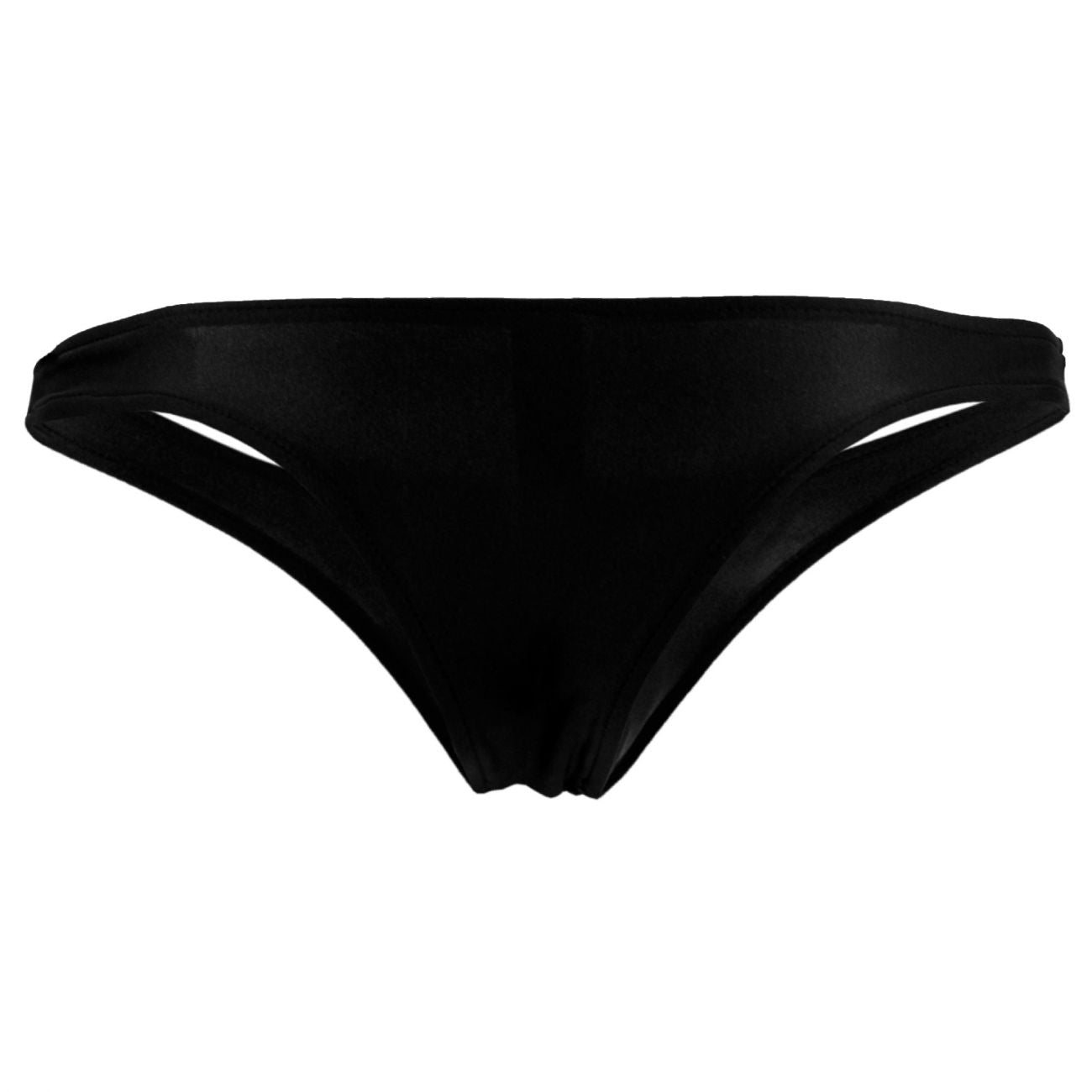 Male Power PAK874 Euro Male Spandex Full Cut Thong Black