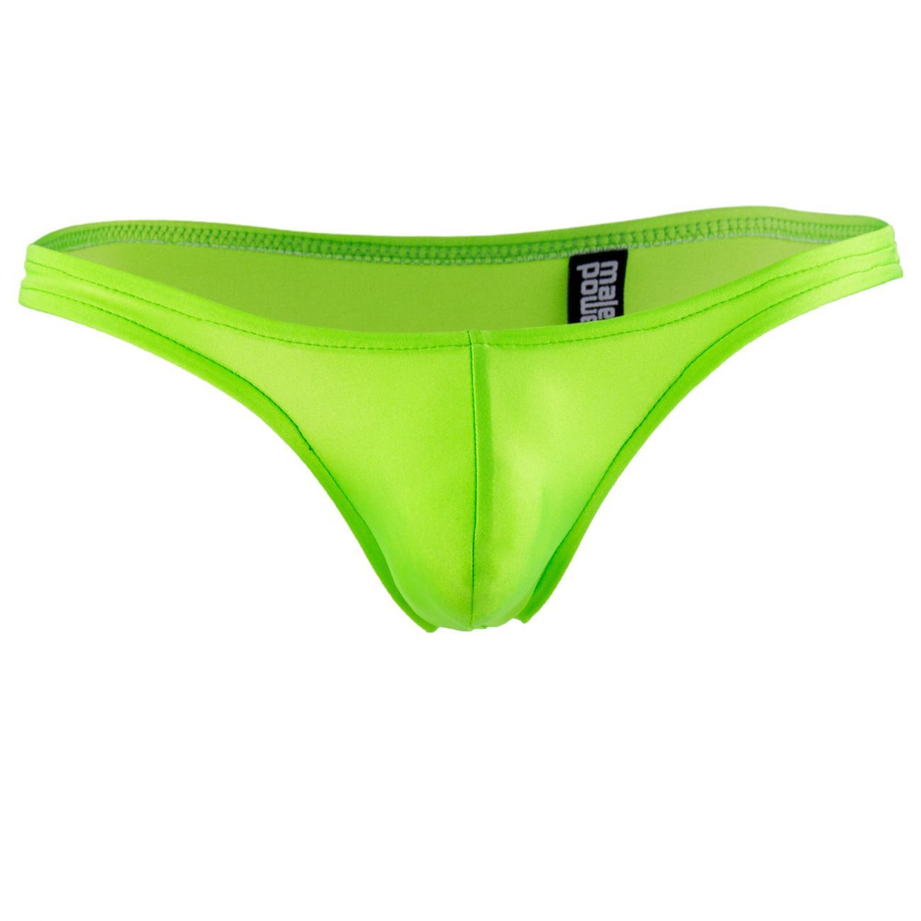 Male Power PAK874 Euro Male Spandex Full Cut Thong Lime