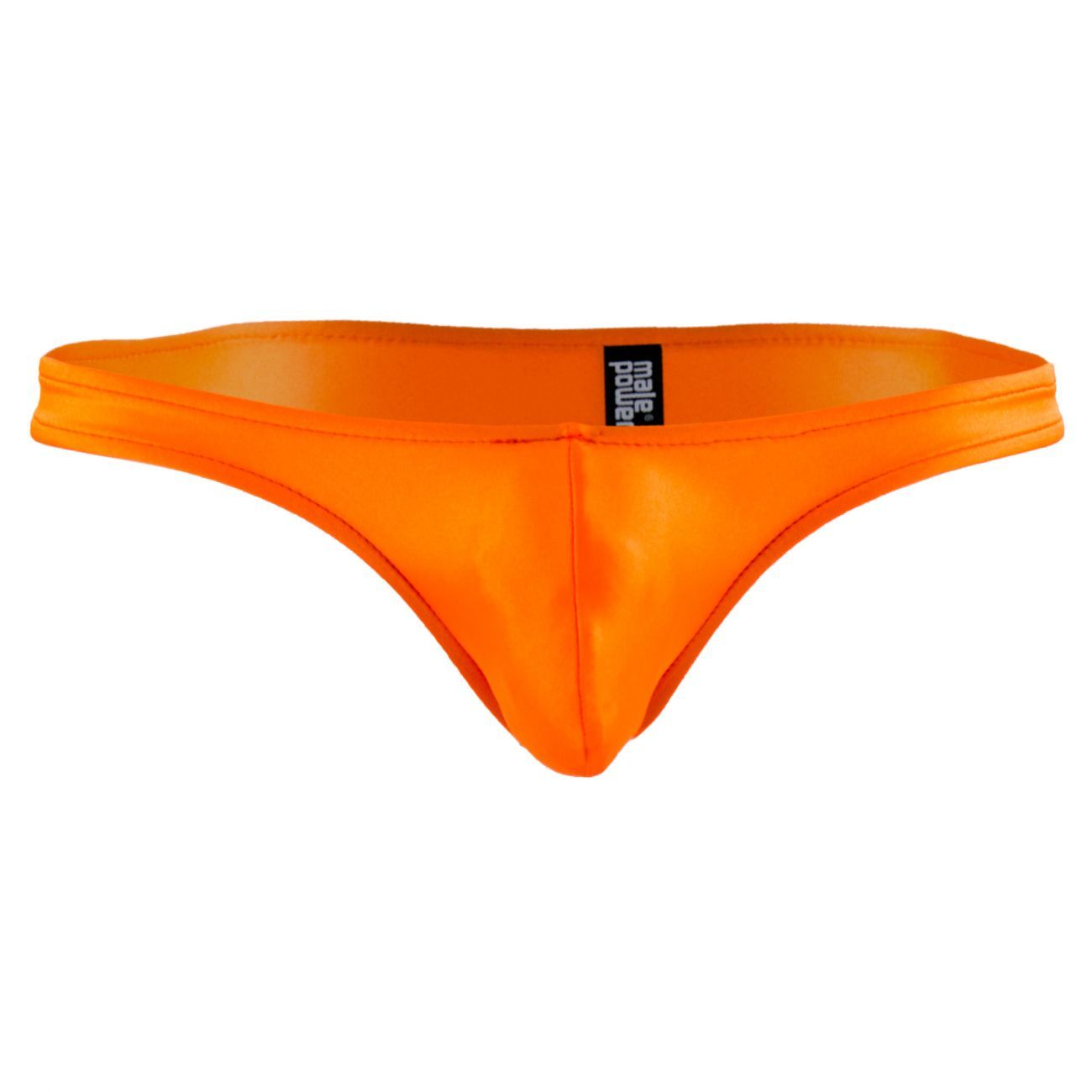 Male Power PAK874 Euro Male Spandex Full Cut Thong Orange