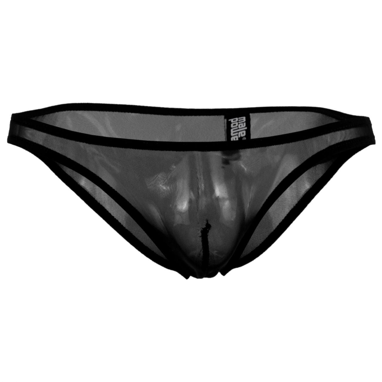 Male Power PAK881 Euro Male Mesh Brazilian Pouch Bikini Black