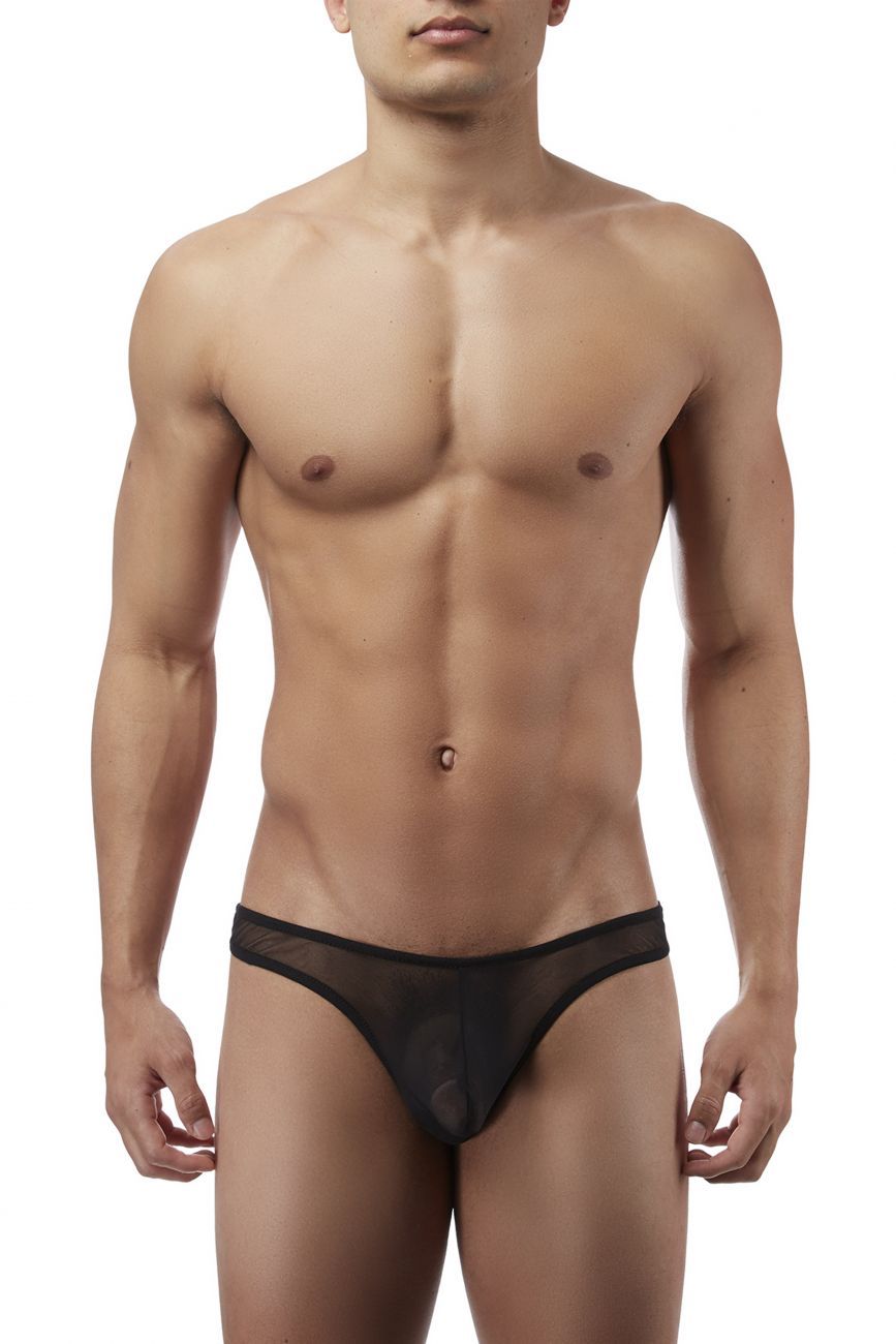 Male Power PAK882 Euro Male Mesh Mini Pouch Thong Black