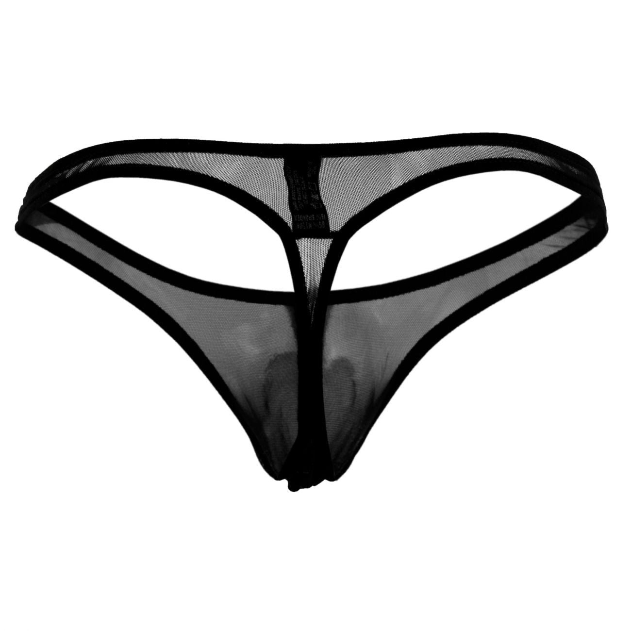 Male Power PAK882 Euro Male Mesh Mini Pouch Thong Black