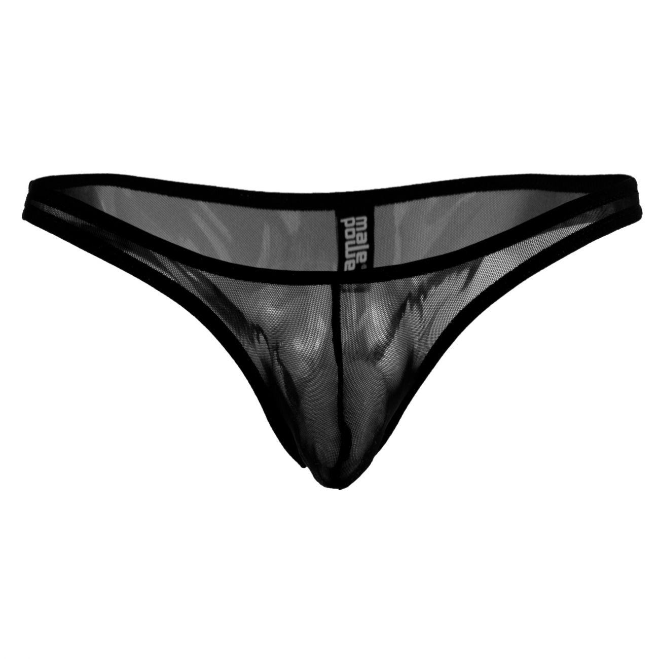 Male Power PAK884 Euro Male Mesh Full Cut Thong Black