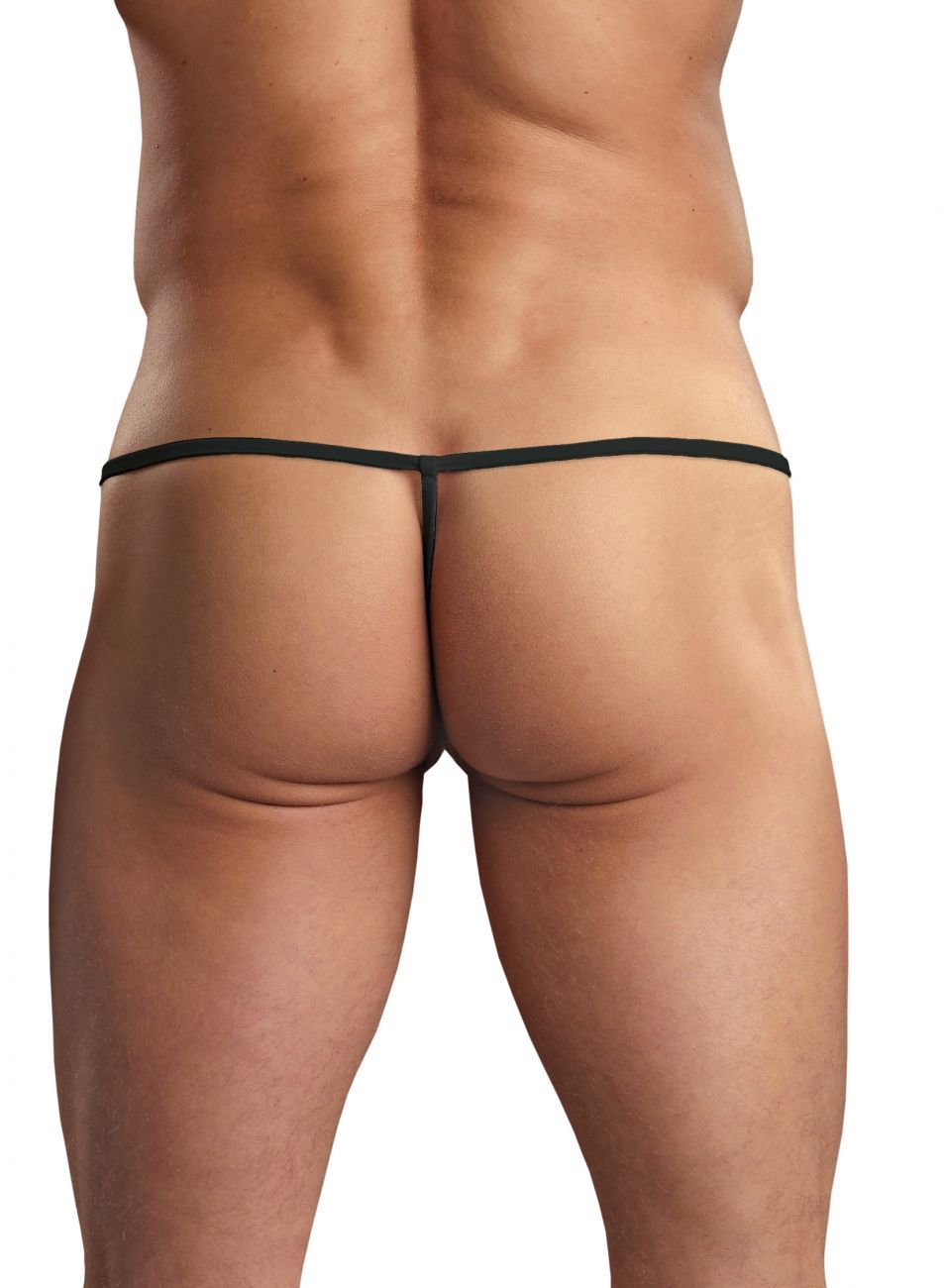 Male Power PAK870 Euro Male Spandex Pouch G String Black