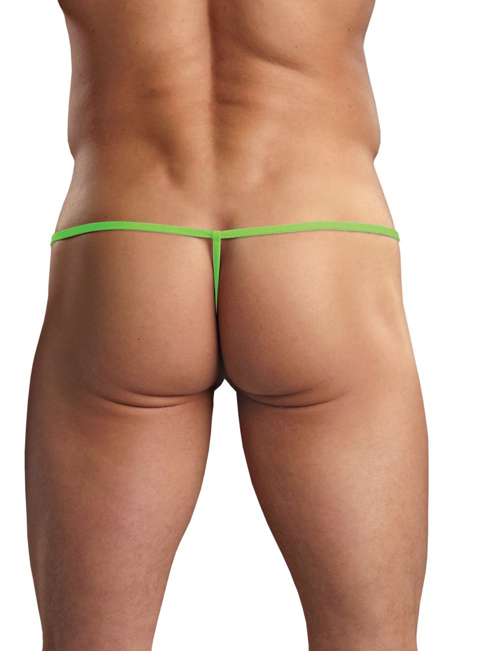 Male Power PAK870 Euro Male Spandex Pouch G String Lime