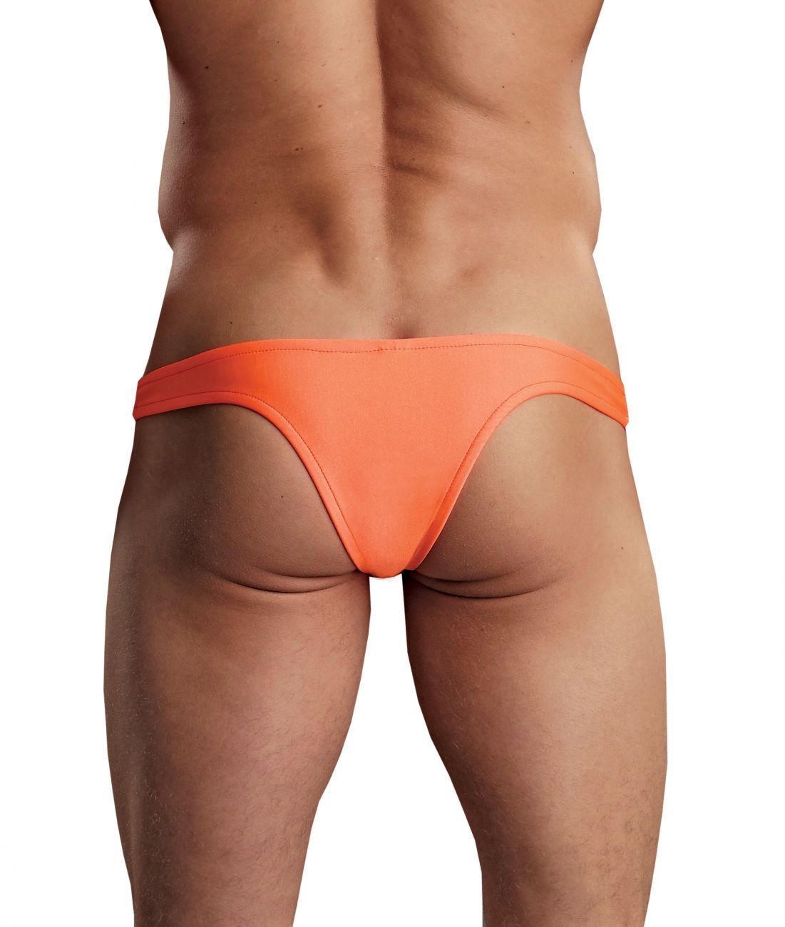 Male Power PAK874 Euro Male Spandex Full Cut Thong Orange