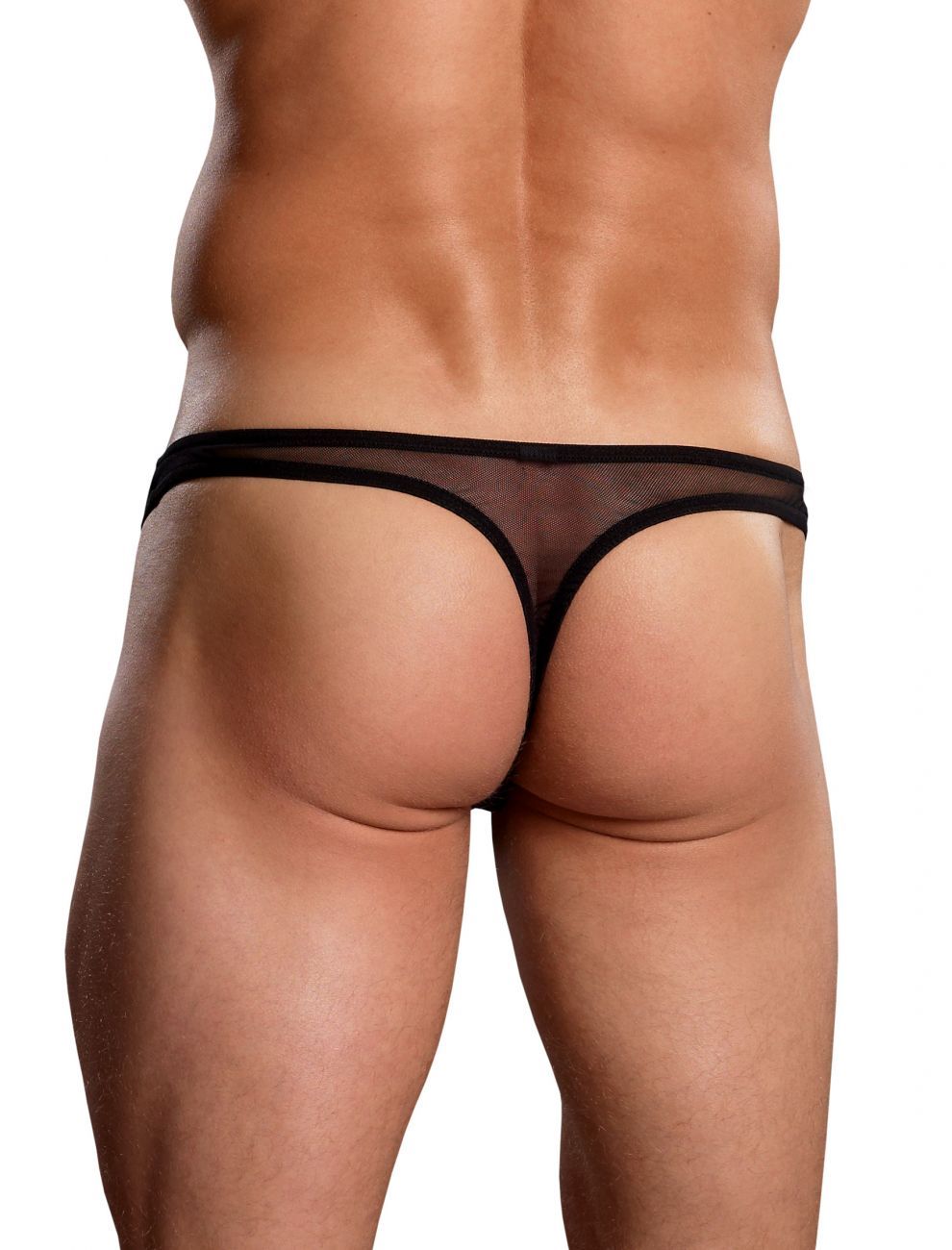 Male Power PAK882 Euro Male Mesh Mini Pouch Thong Black