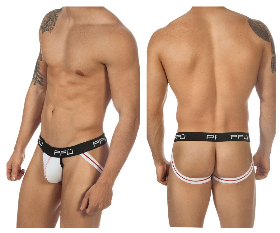 PPU 1308 Cotton Jockstrap White
