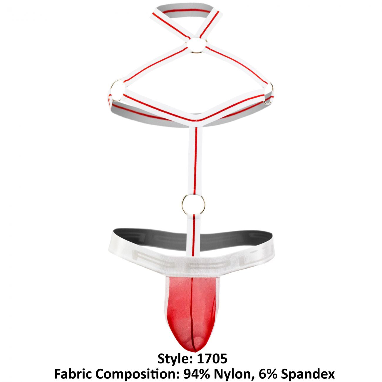 PPU 1705 Thong Harness Red