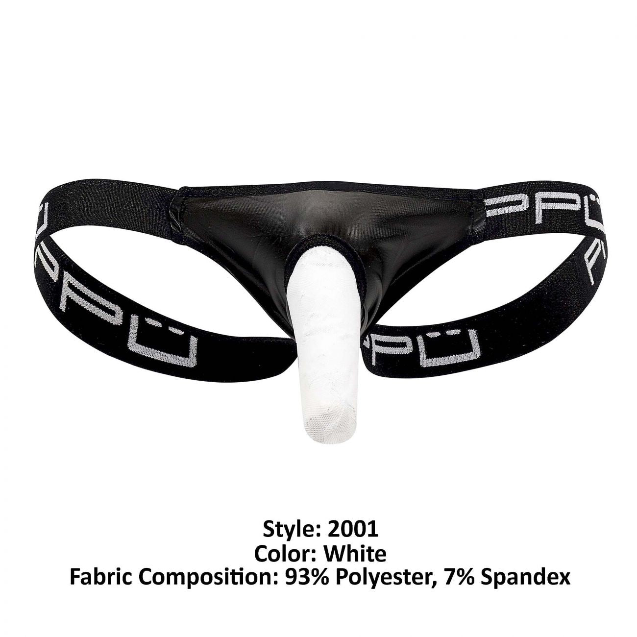 PPU 2001 Mens Jockstrap Color White