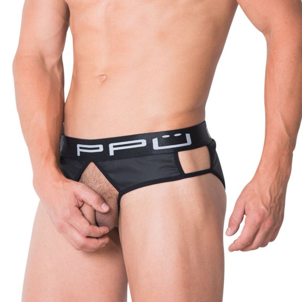 Mens PPU Underwear Bottomless Brief Black