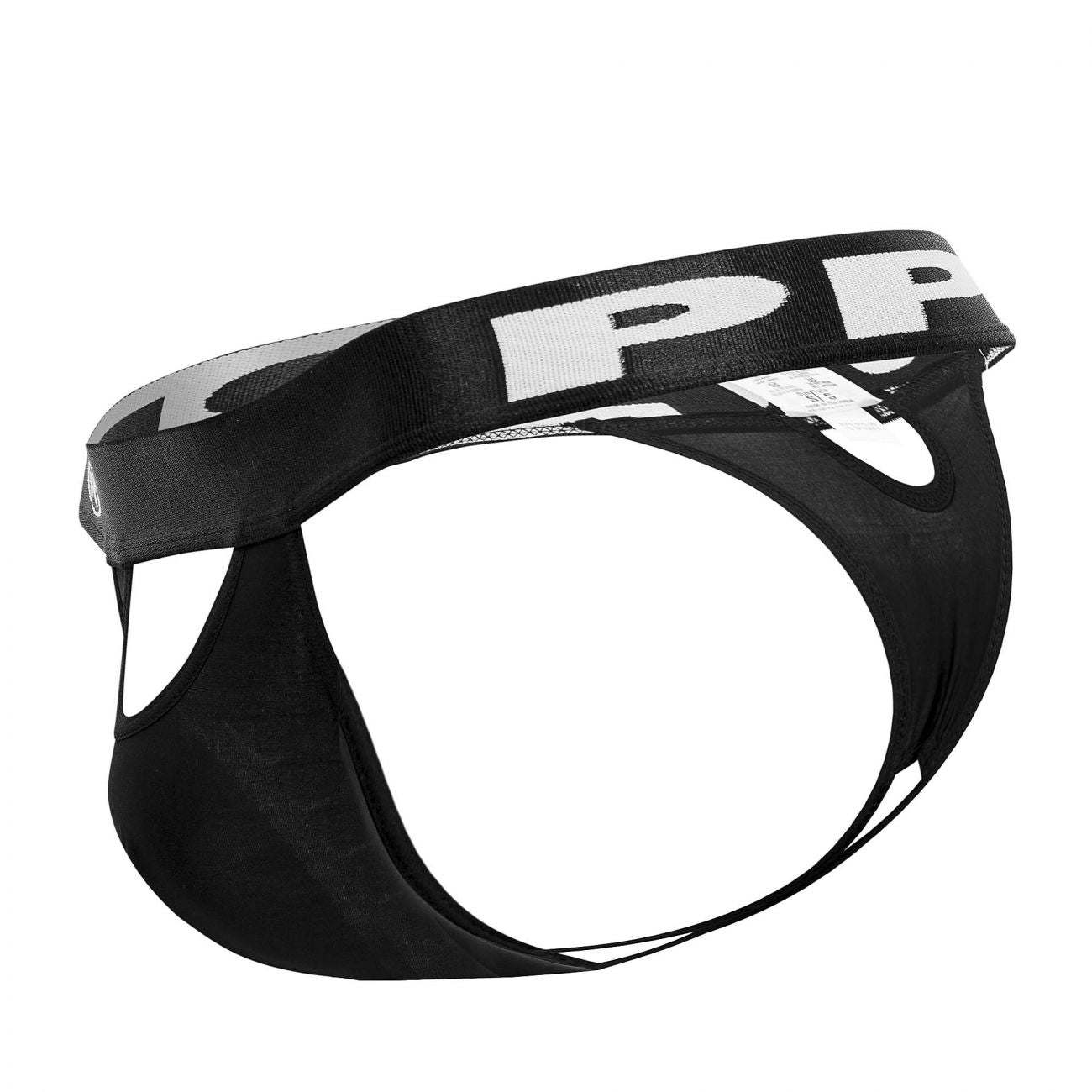 PPU 2112 Peek-a-boo Thongs Black