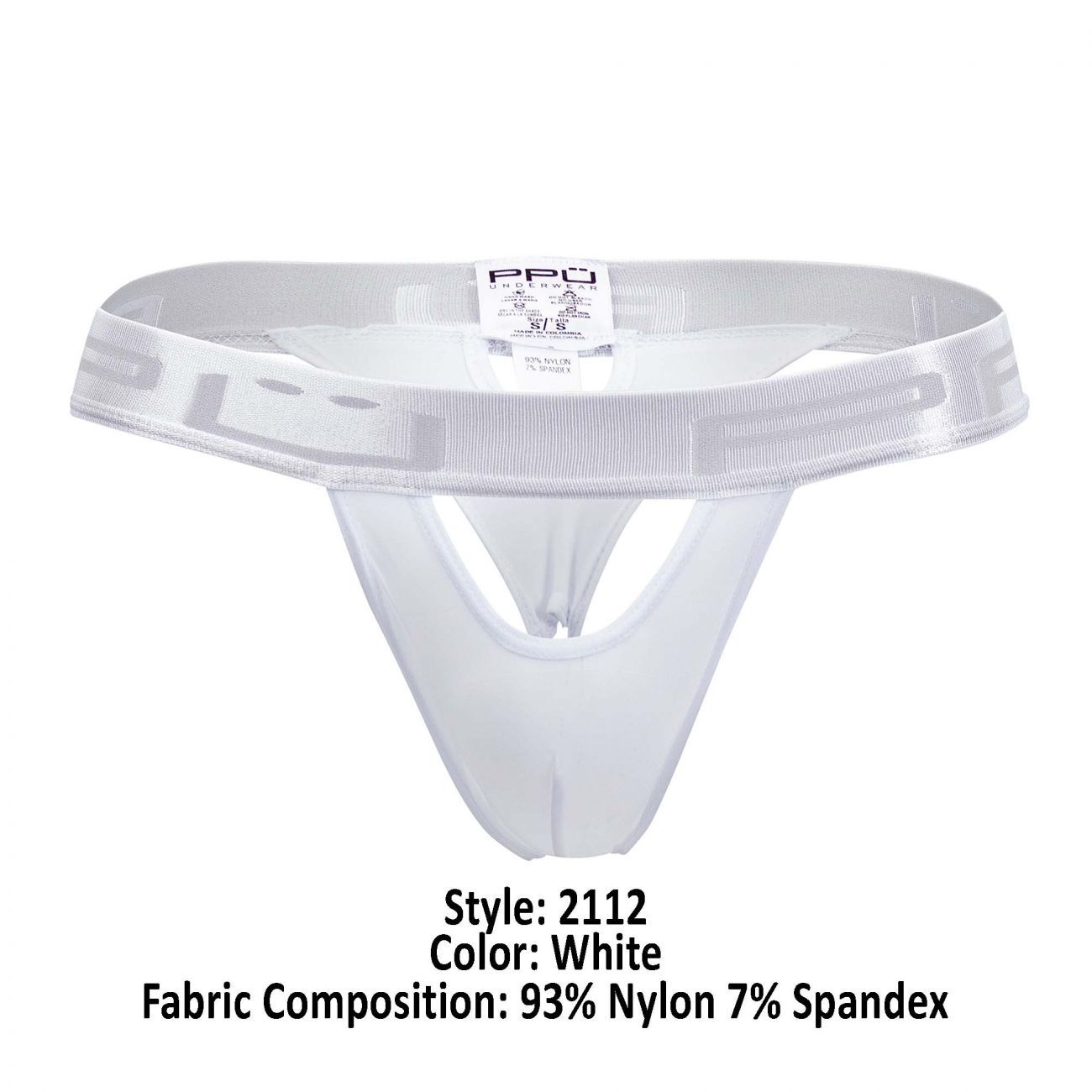 PPU 2112 Peek-a-boo Thongs White