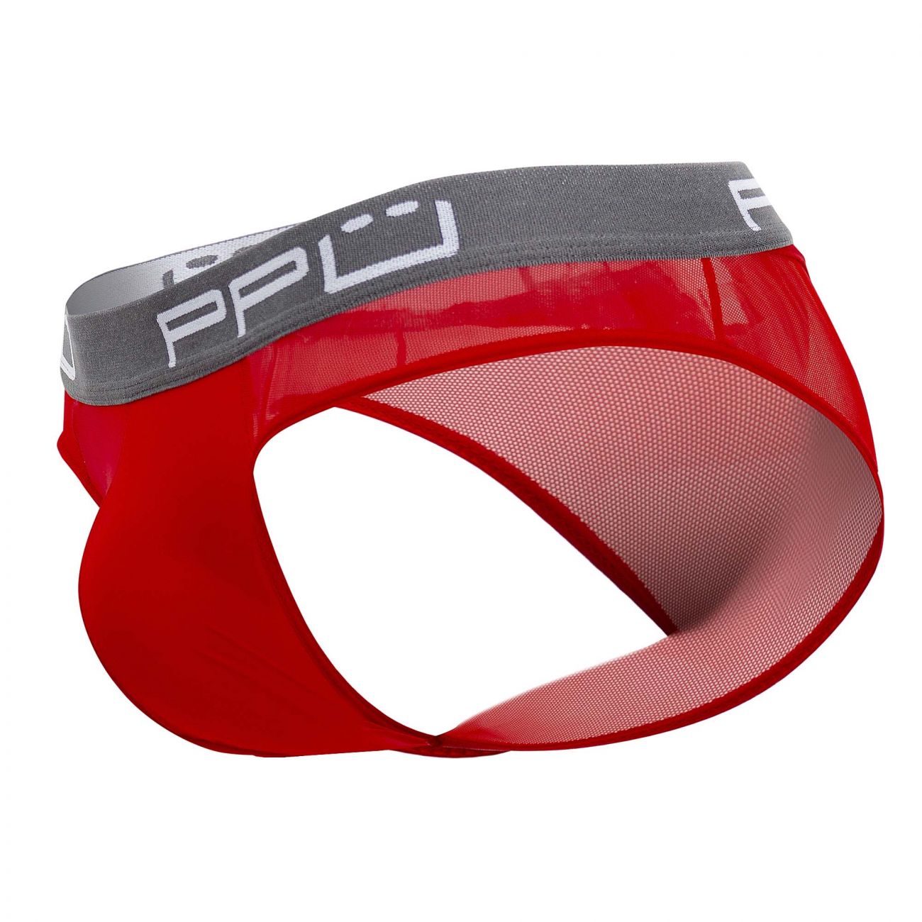 PPU 2113 Mesh Bikini Thongs Red