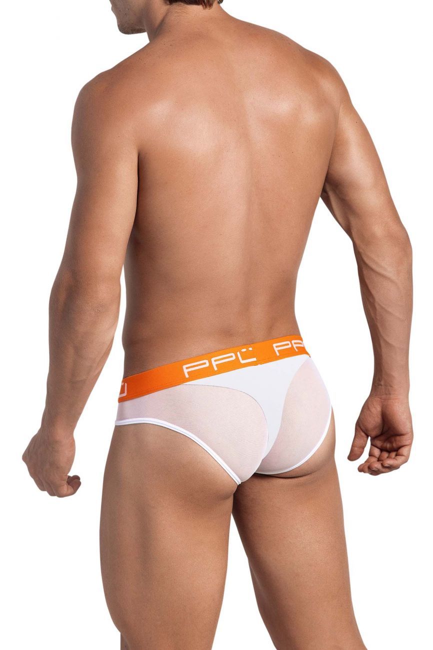 PPU 2113 Mesh Bikini Thongs White