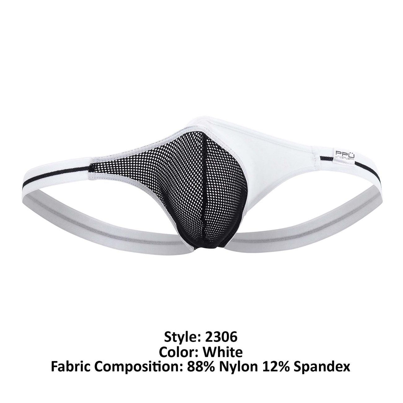 PPU 2306 Thong or Jockstrap White
