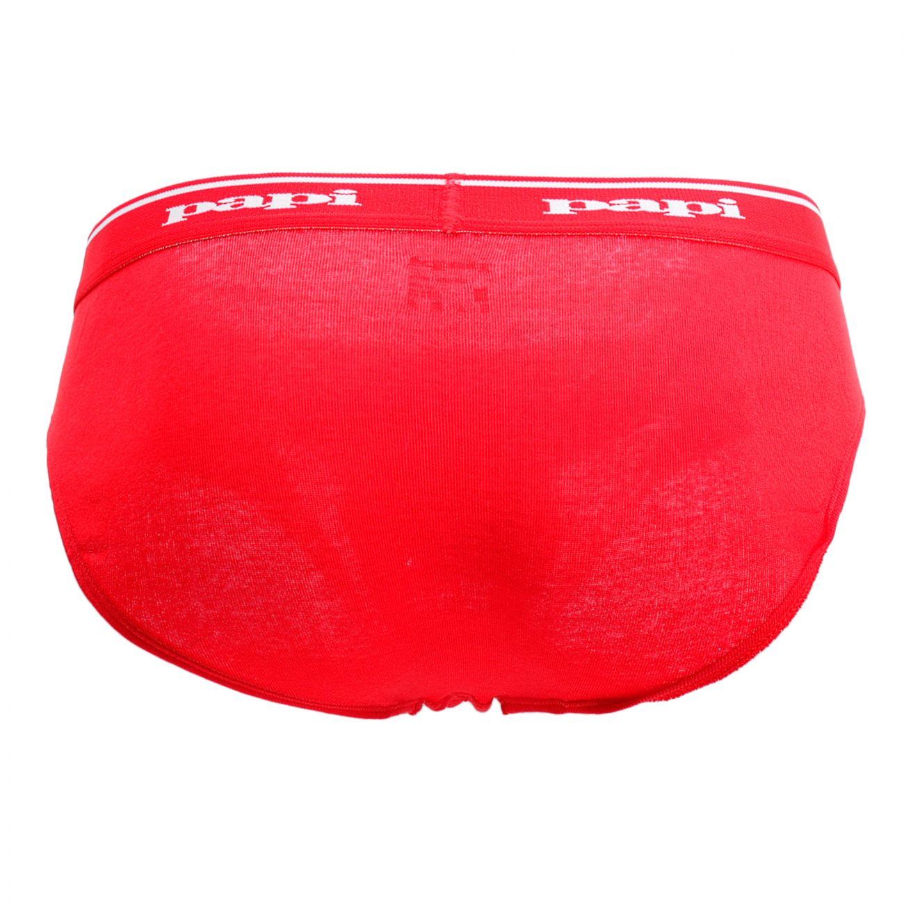 Papi 554101-999 3PK 1X1 Rib Low Rise Brief Black-Red-Turquoise
