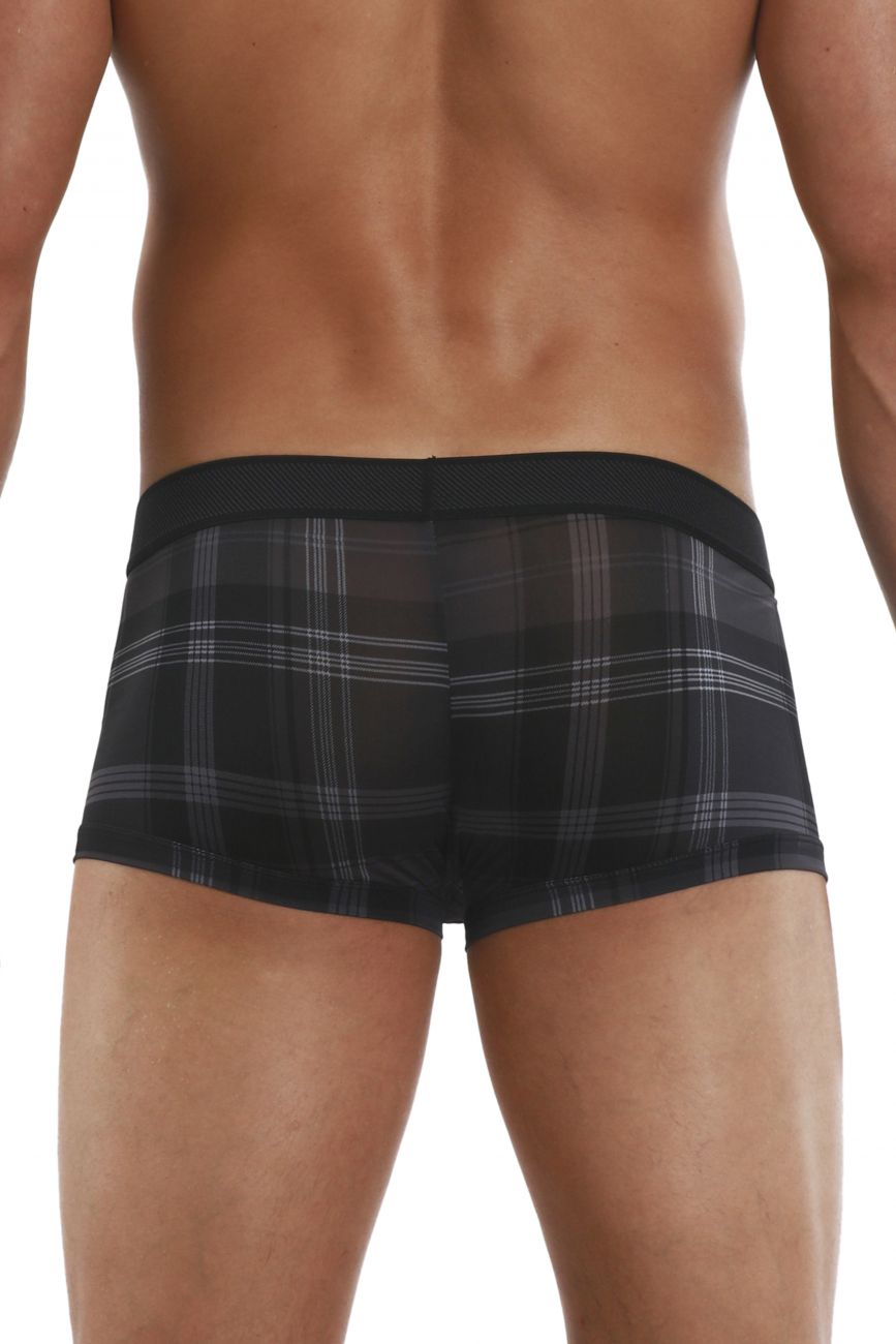 Papi 626182-962 Cool2 2PK Solid-Print Brazilian Trunks Black Gray