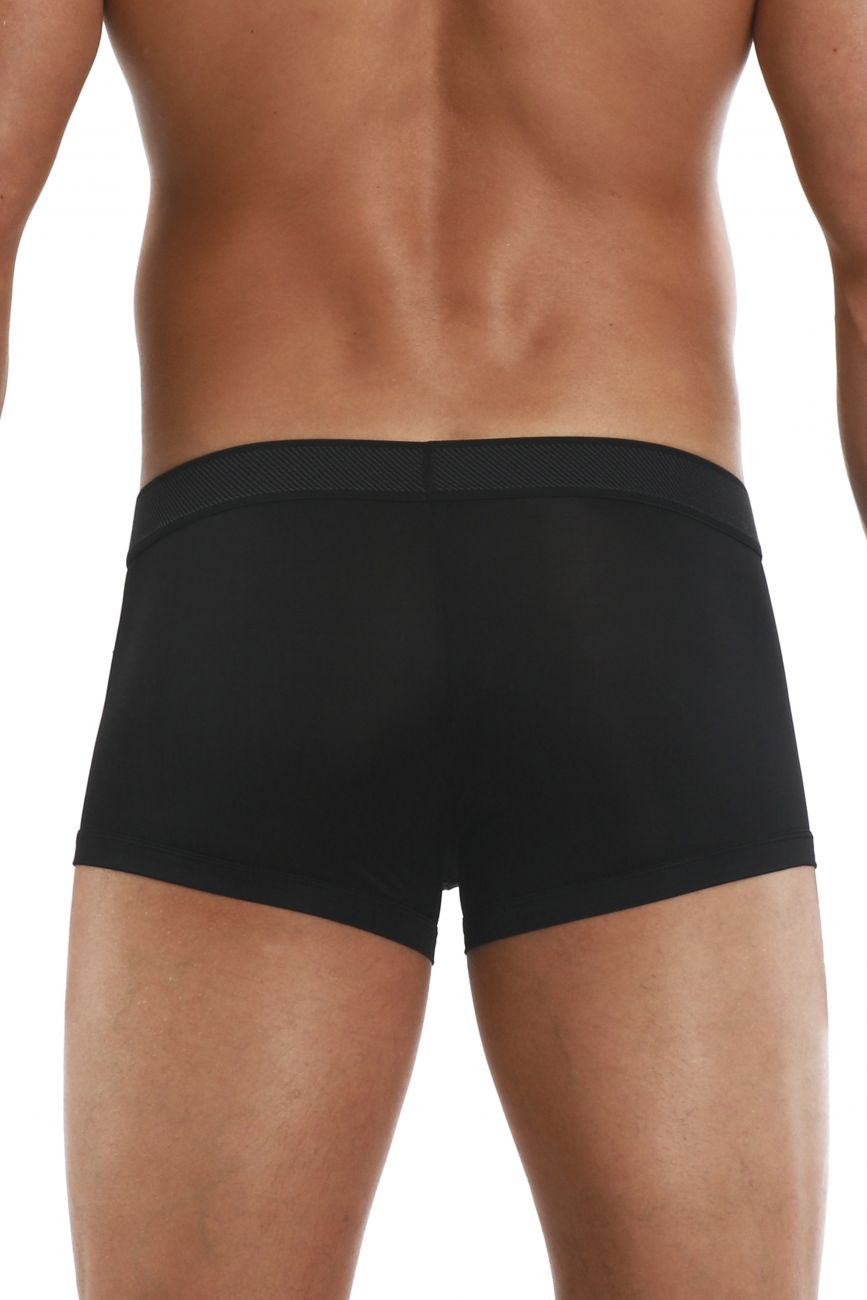 Papi 626182-982 Cool2 2PK Solid-Print Brazilian Trunks Black Red