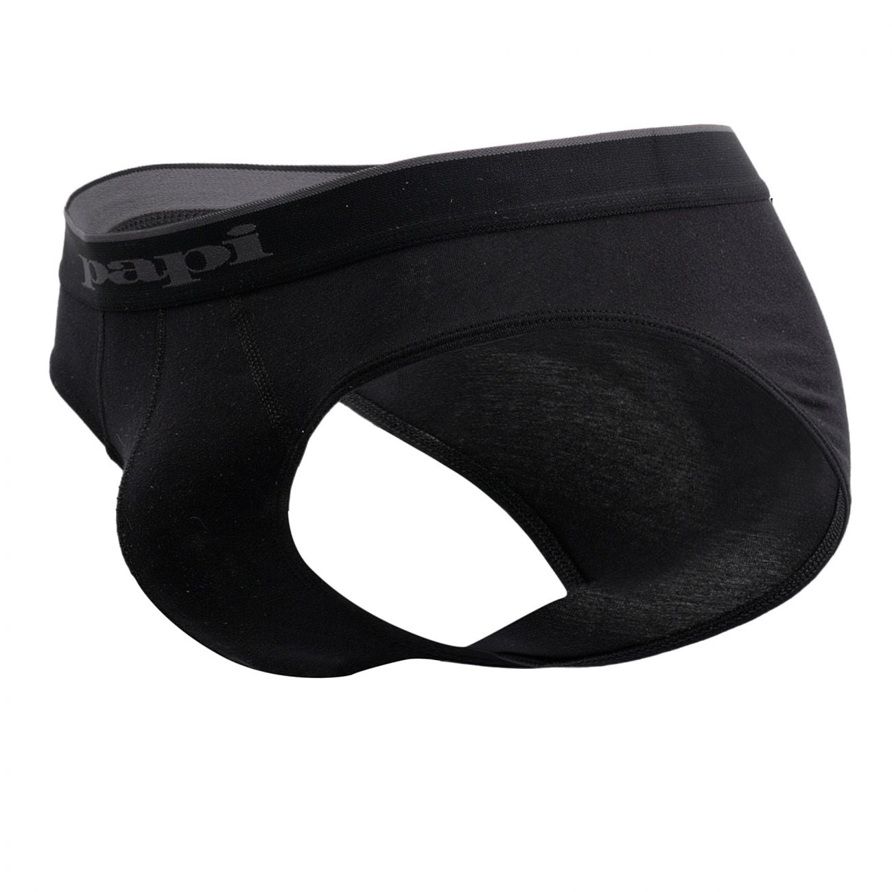 Papi 980403-001 3PK Cotton Stretch Brief Black