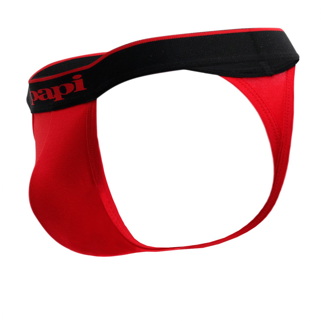 Papi 980902-950 3PK Cotton Stretch Thong Red-Gray-Black