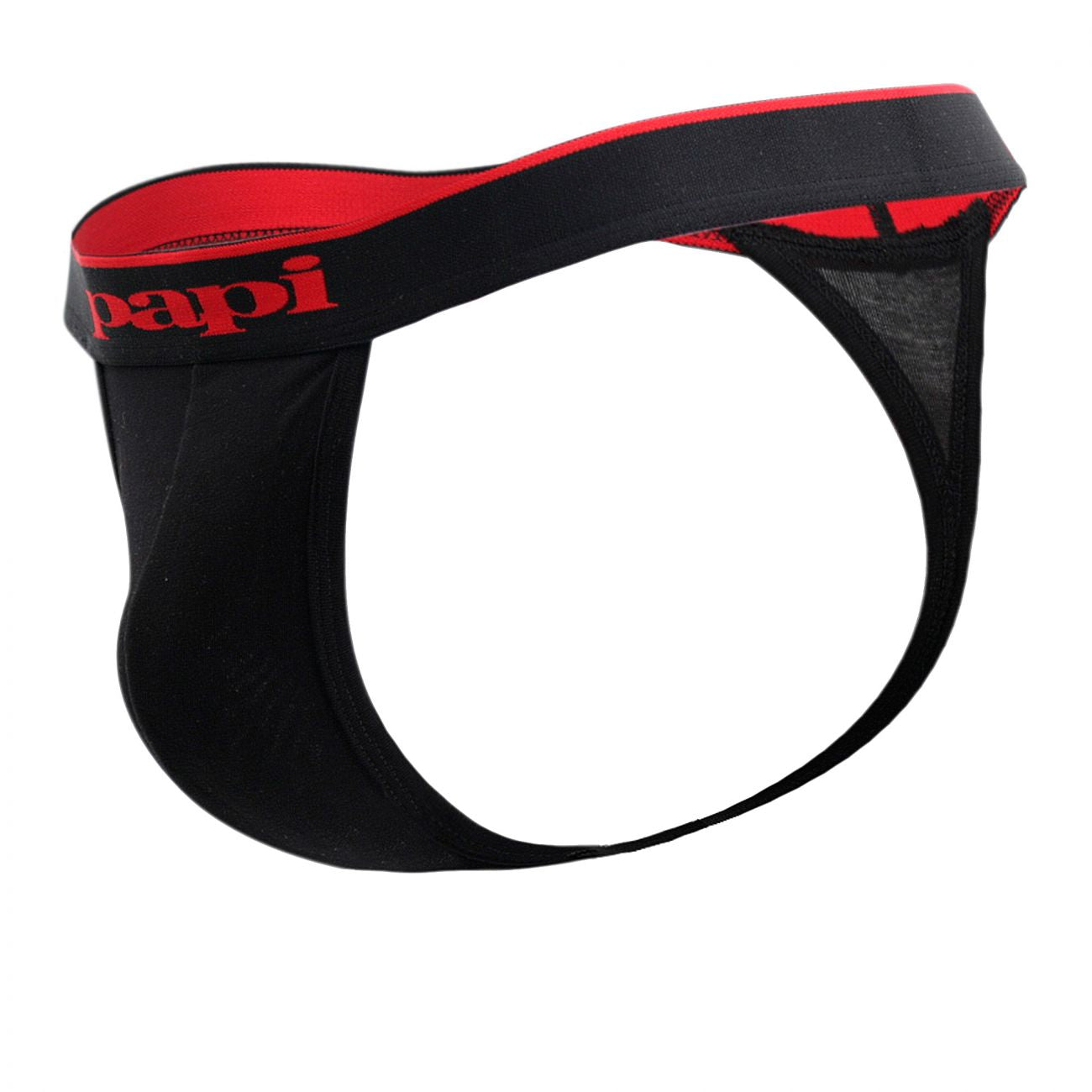 Papi 980902-950 3PK Cotton Stretch Thong Red-Gray-Black