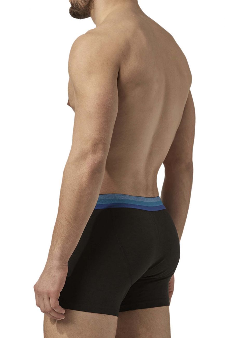 Papi UMPA088 2PK Microflex Brazilian Boxer Briefs Turquoise-Black