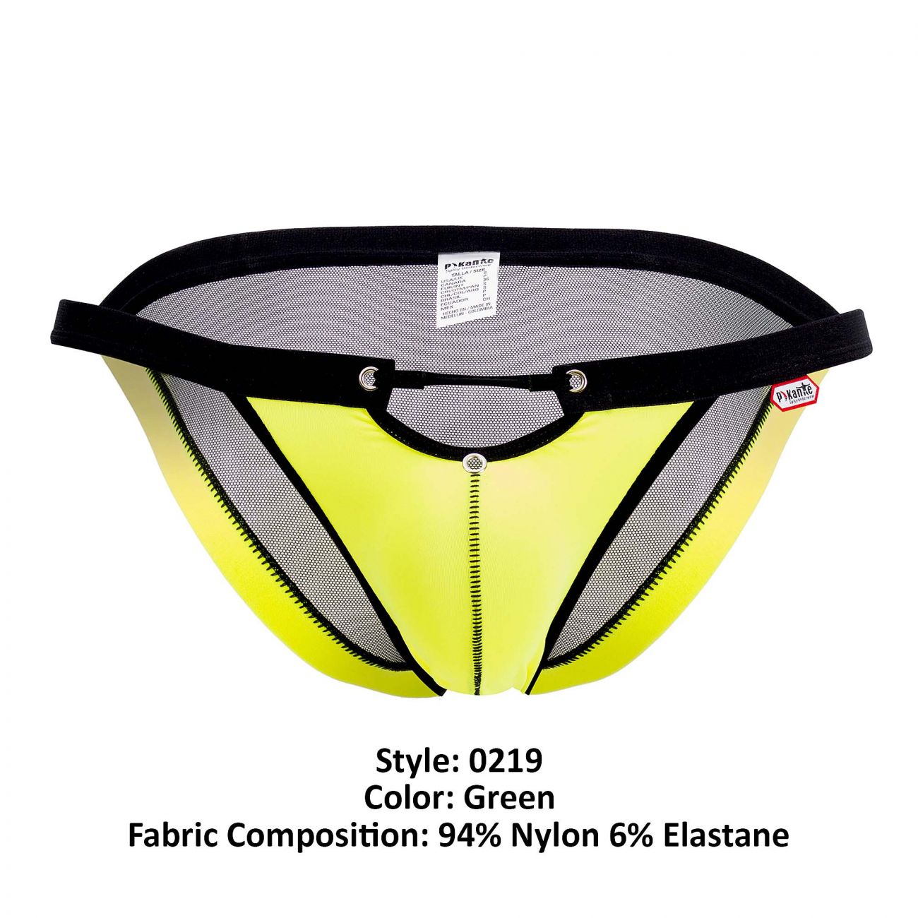 Pikante 0219 Explorers Mesh Bikini Green & Black