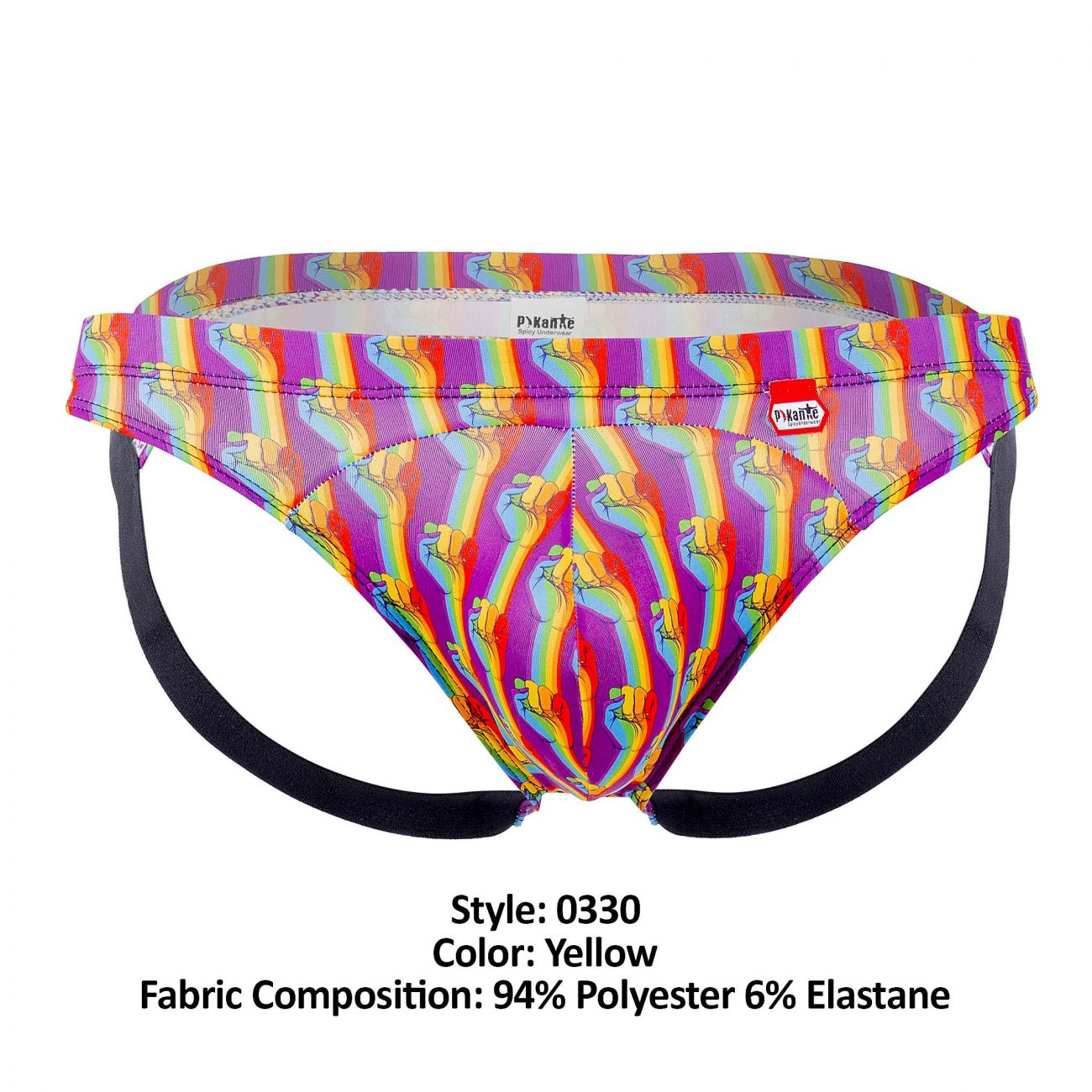 Pikante 0330 Leader Jockstrap Yellow Multi