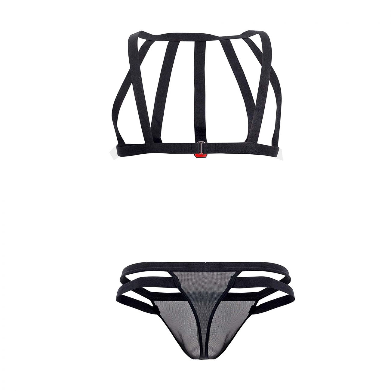 Pikante 0331 Personality Harness Thongs Black
