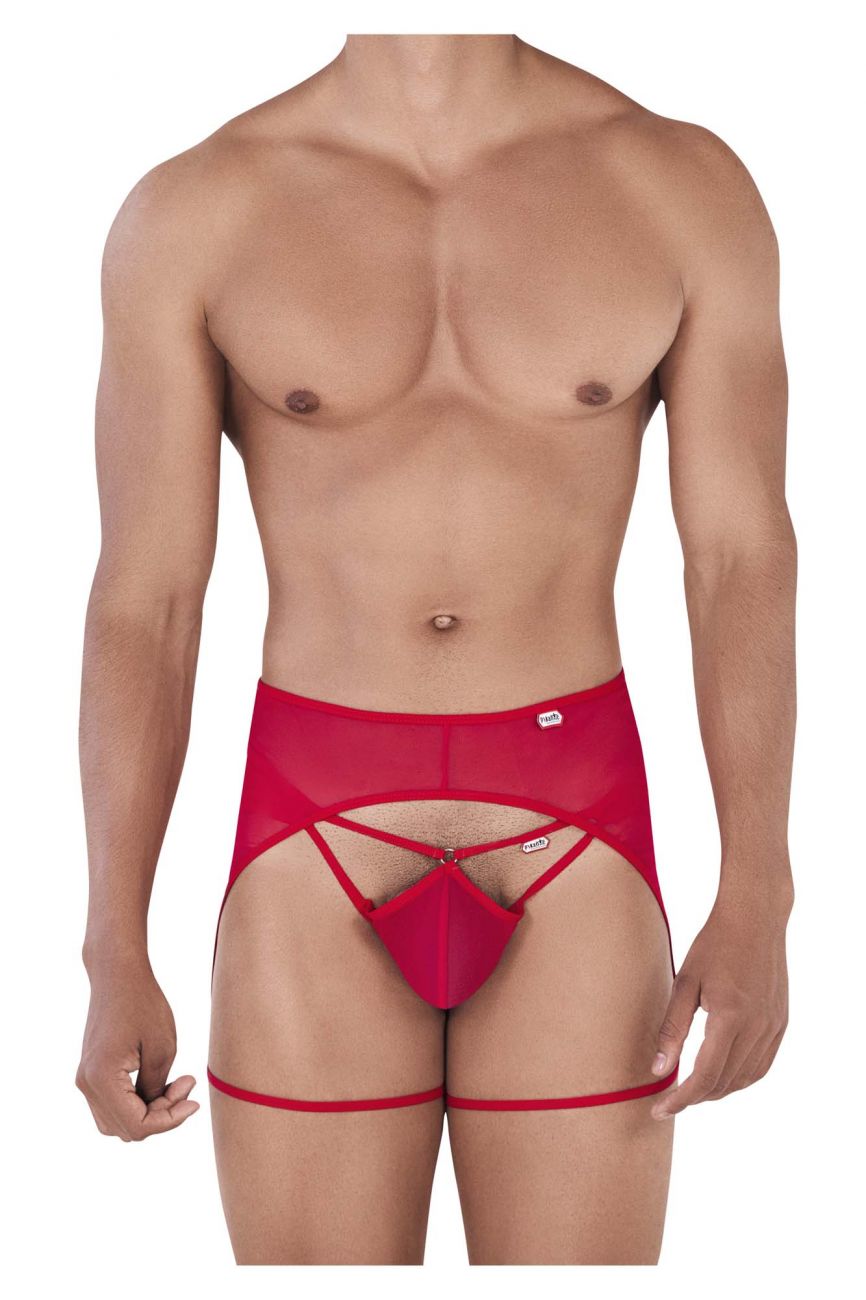 Pikante 0332 Attila Garter Jockstrap Red