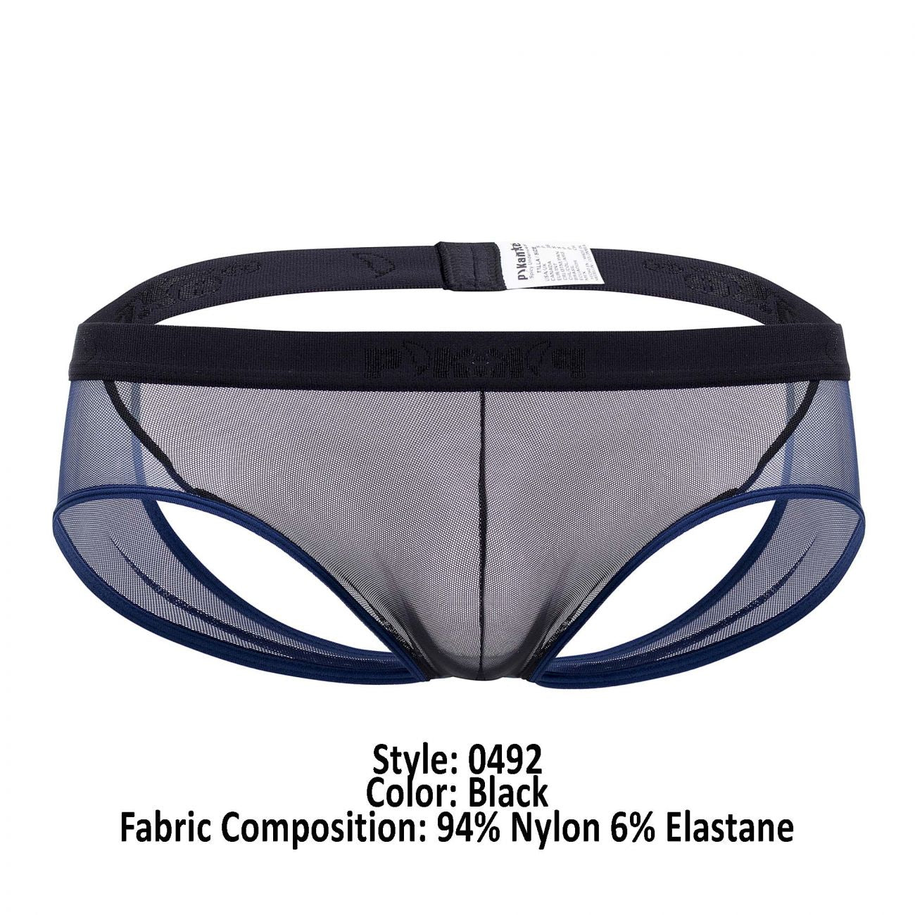 Pikante 0492 Lights Jockstrap Black