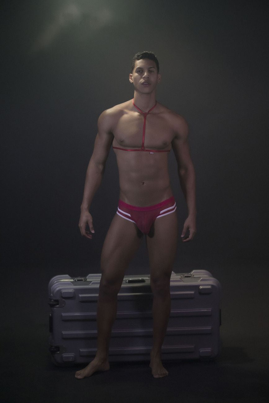 Pikante 0495 Hot Harness Briefs Red
