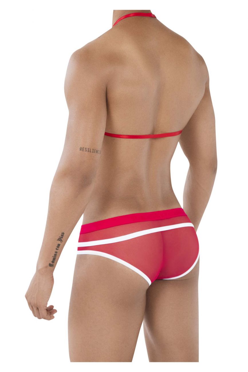 Pikante 0495 Hot Harness Briefs Red