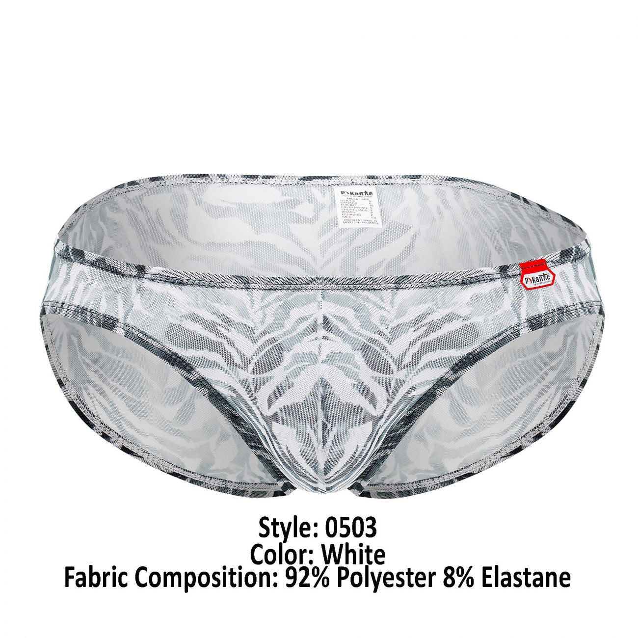 Pikante 0503 Erotic Briefs White Multi