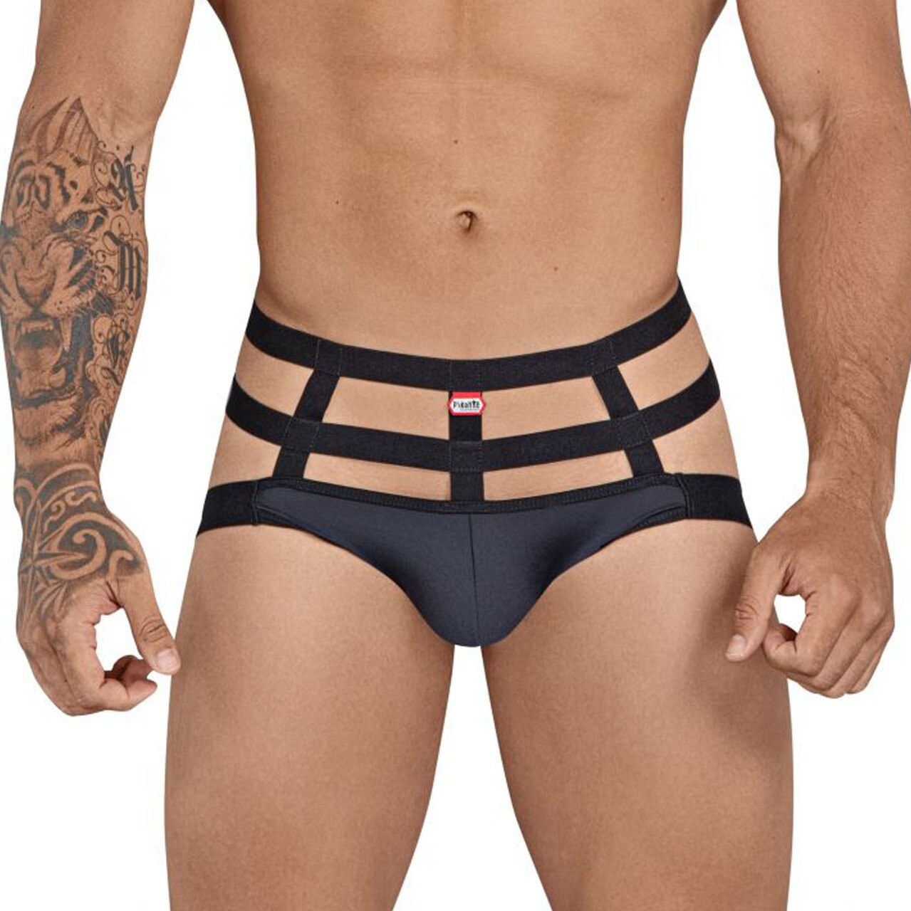 SALE - Mens Pikante Underwear Strap Jockstrap Black