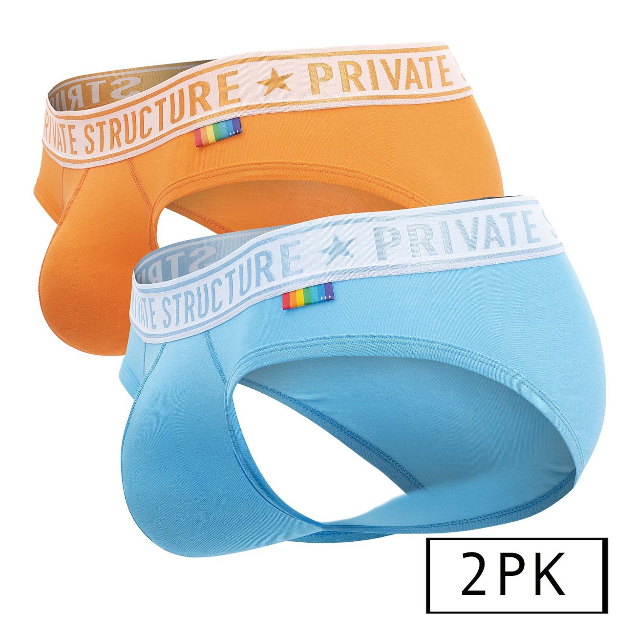 Private Structure EPUT4385 2PK Mid Waist Mini Briefs All Colours