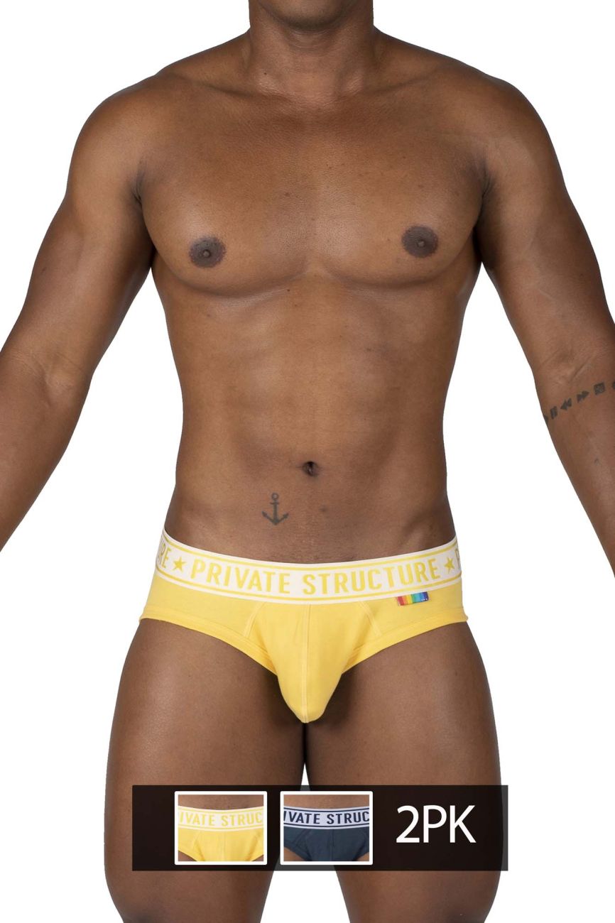 Private Structure EPUT4385 2PK Mid Waist Mini Briefs All Colours