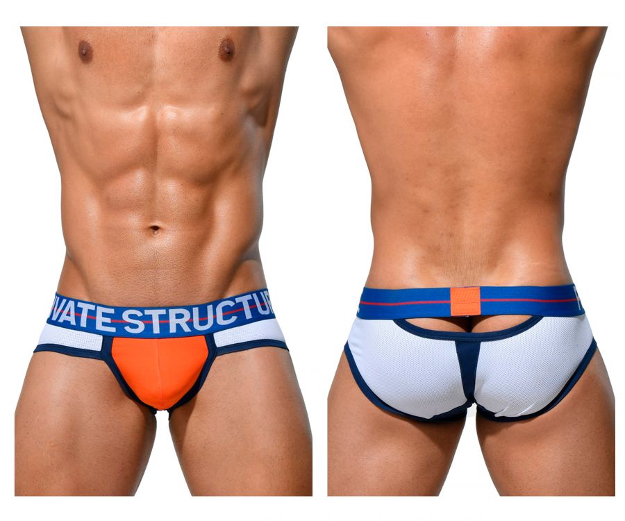Private Structure MIUY3854 Momentum Orange Contour Briefs
